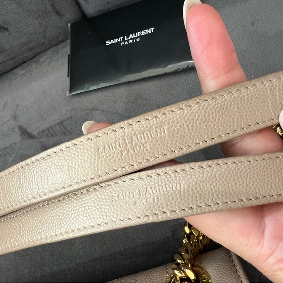 Saint Laurent Classic Monogram Envelope Satchel Mixed Matelasse Leather Large - Picture 6 of 17